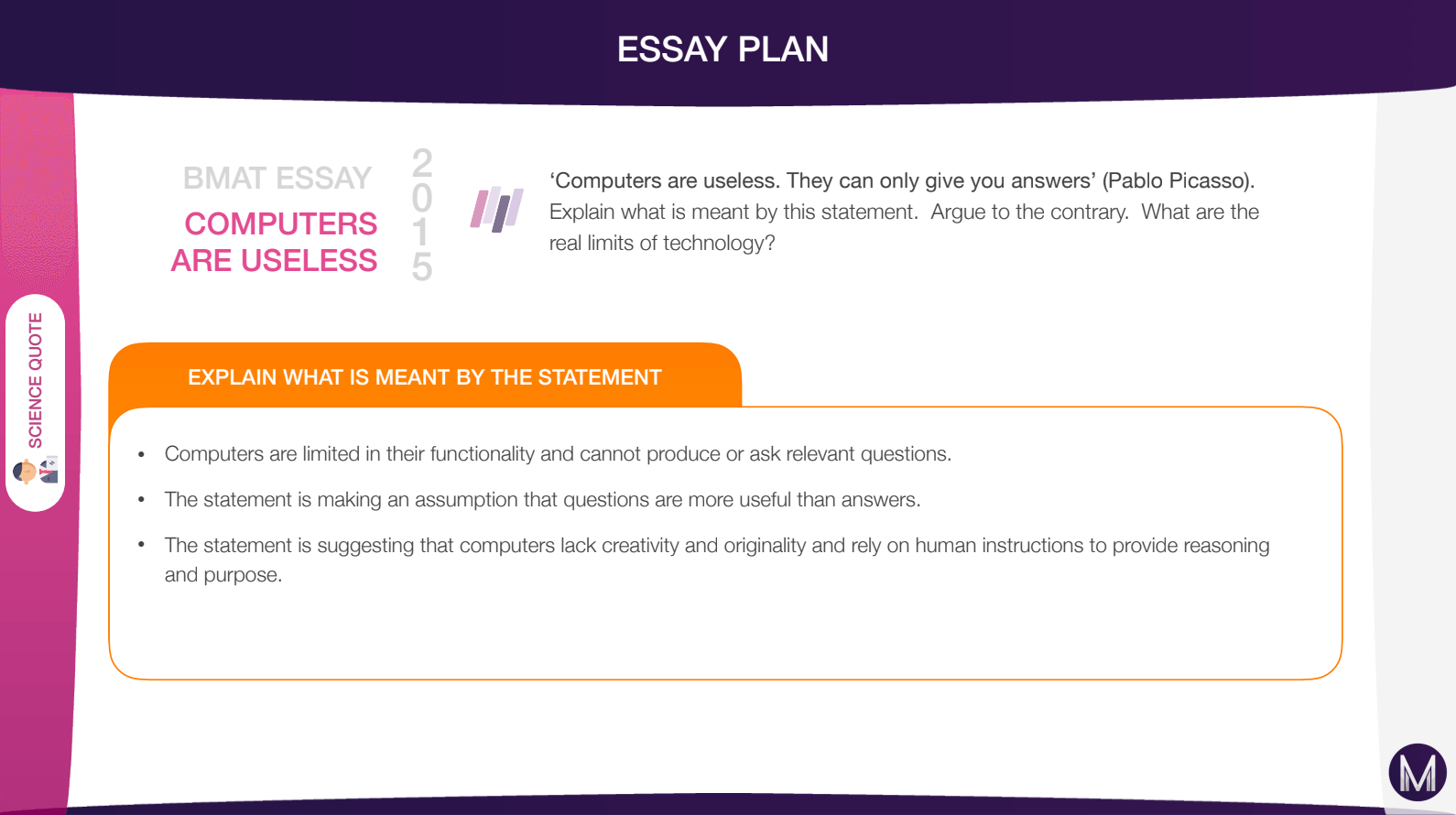 Essay Plans 2015-2019
